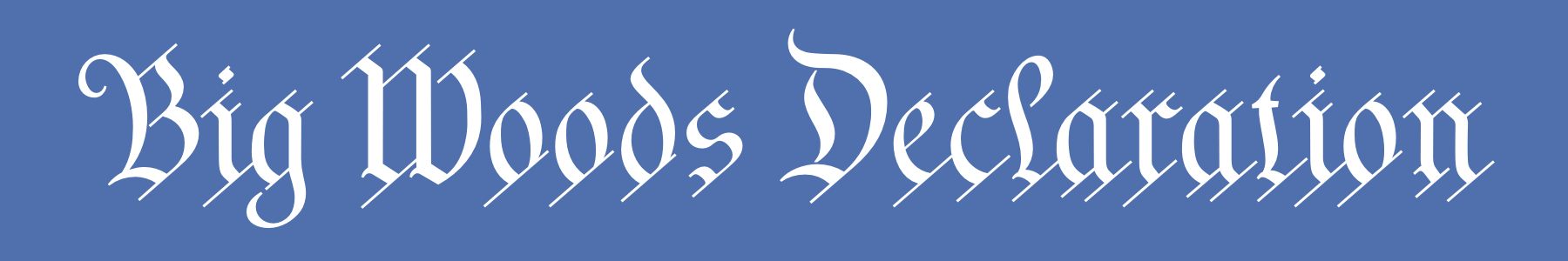 Big Woods Declaration logo