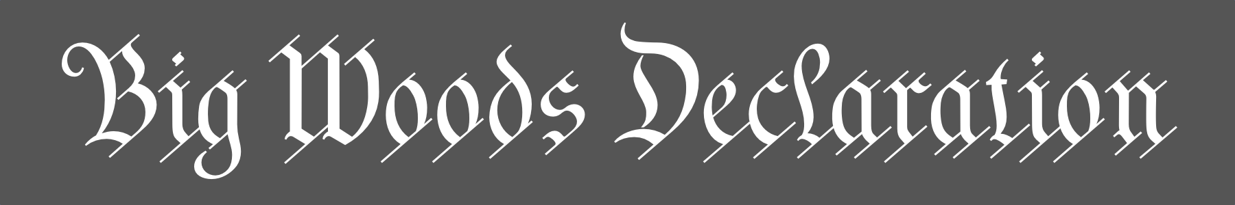 Big Woods Declaration logo